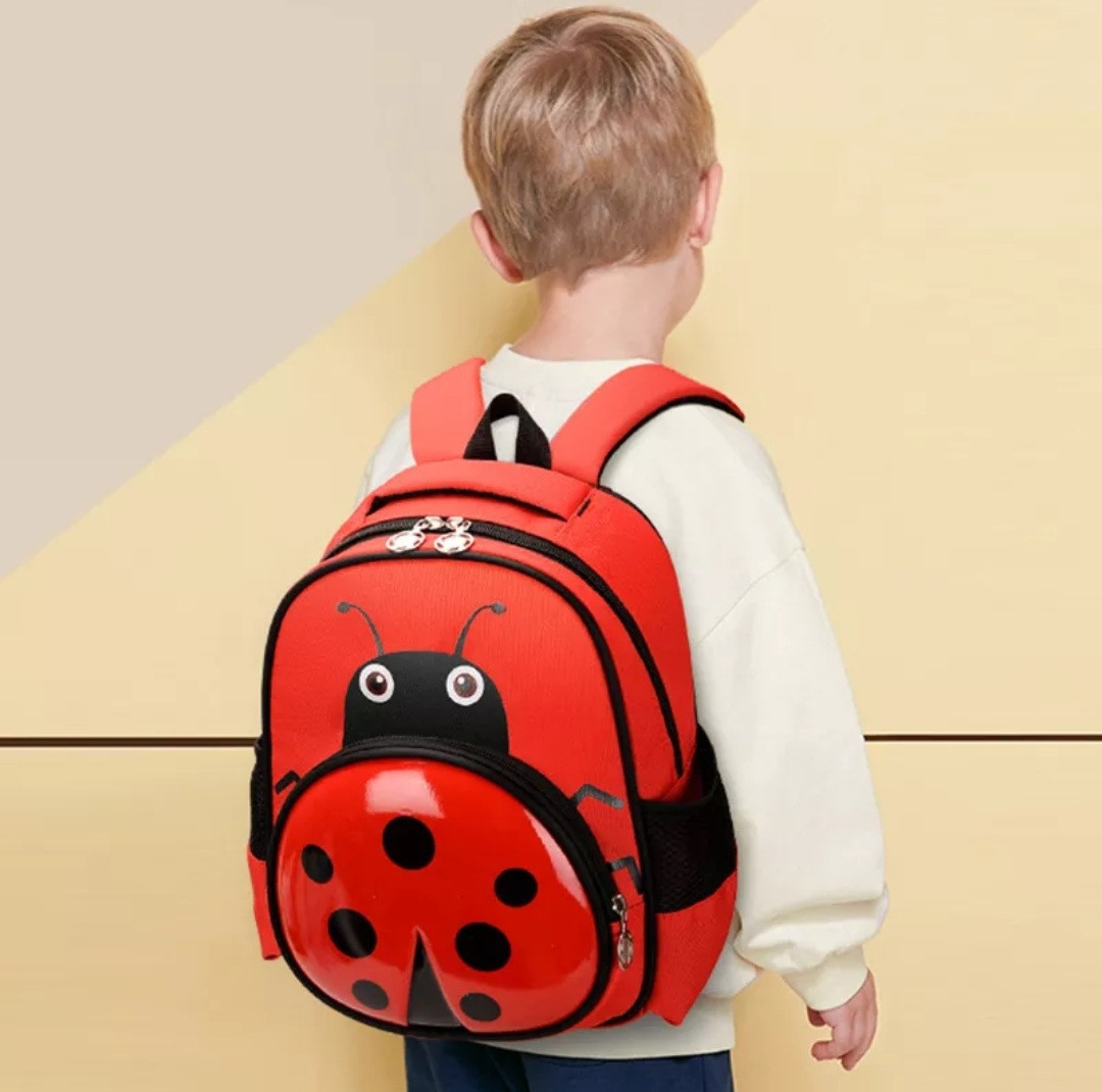 Красный детский рюкзак - фото 2 - id-p1684111256