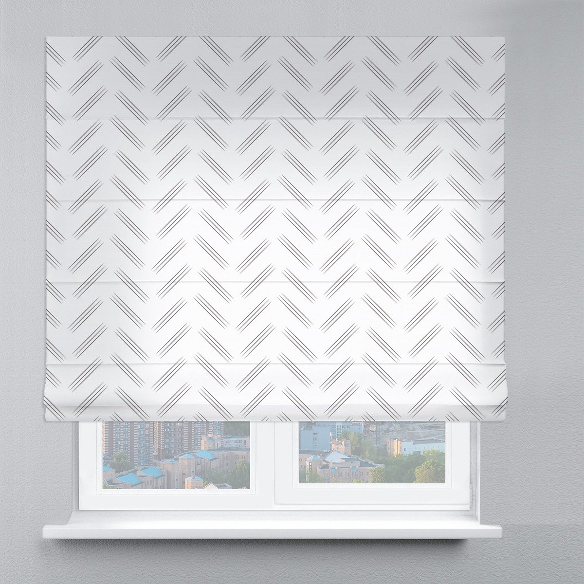 Римська фото штора Зигзаг. Безкоштовна доставка. Інд.розмір. Гарантія., фото 1