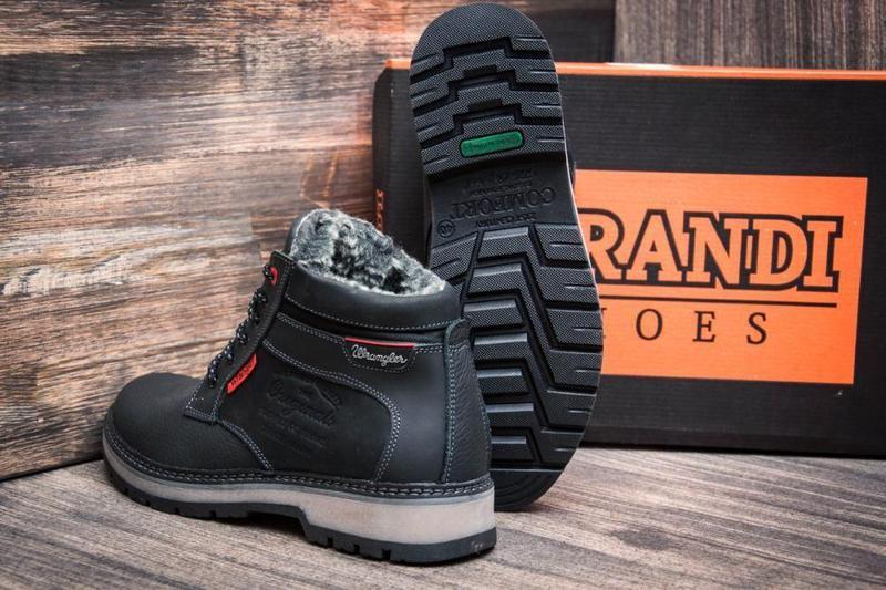 Чоловічі зимові шкіряні черевики Wrangler Arizona black