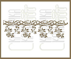 Трафарет для тортів троянди