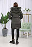 Зимова фабрична жіноча коротка куртка з манжетами., фото 2