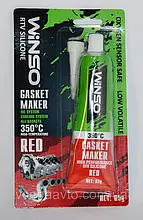 Winso Герметик прокладка високотемпературний 100% силікон (червоний) 85g