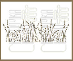 Трафарет для тортів лаванда