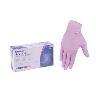 Рукавички нітрилові без пудри Medicom SafeTouch Advanced Lavender 3.4 розмір L 100 шт/уп лаванда