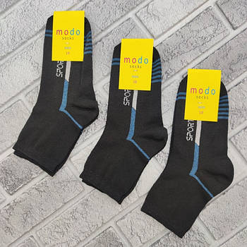 Шкарпетки дитячі високі весна/осінь р.18 спорт смужка чорні Modo Socks 30036416