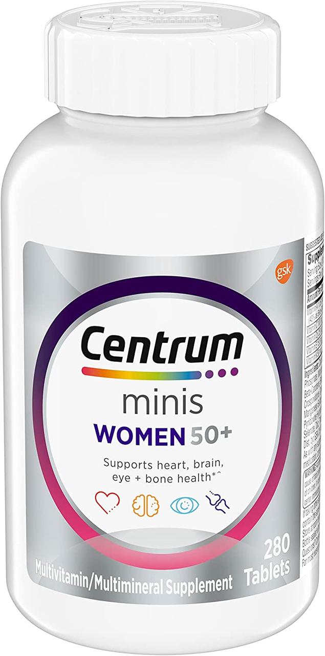 Мультивітамінний комплекс для жінок Centrum Minis Women 50+, 280 таблеток