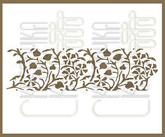 Трафарет для тортів квіти