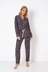 Піжама жіноча зі штанами Aruelle Bernadette Pajama Long Black