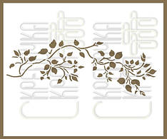 Трафарет для тортів гілочка