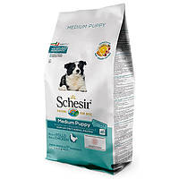 Schesir Dog Medium Puppy ШЕЗИР ЦУЦЯ СЕРЕДНІХ КУРИЦЯ сухий монопротеїновий корм для цуценят середніх порід -12кг