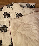 Хутряна двостороння ковдра кленовий лист 175*210, фото 3