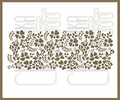 Трафарет для тортів квіти