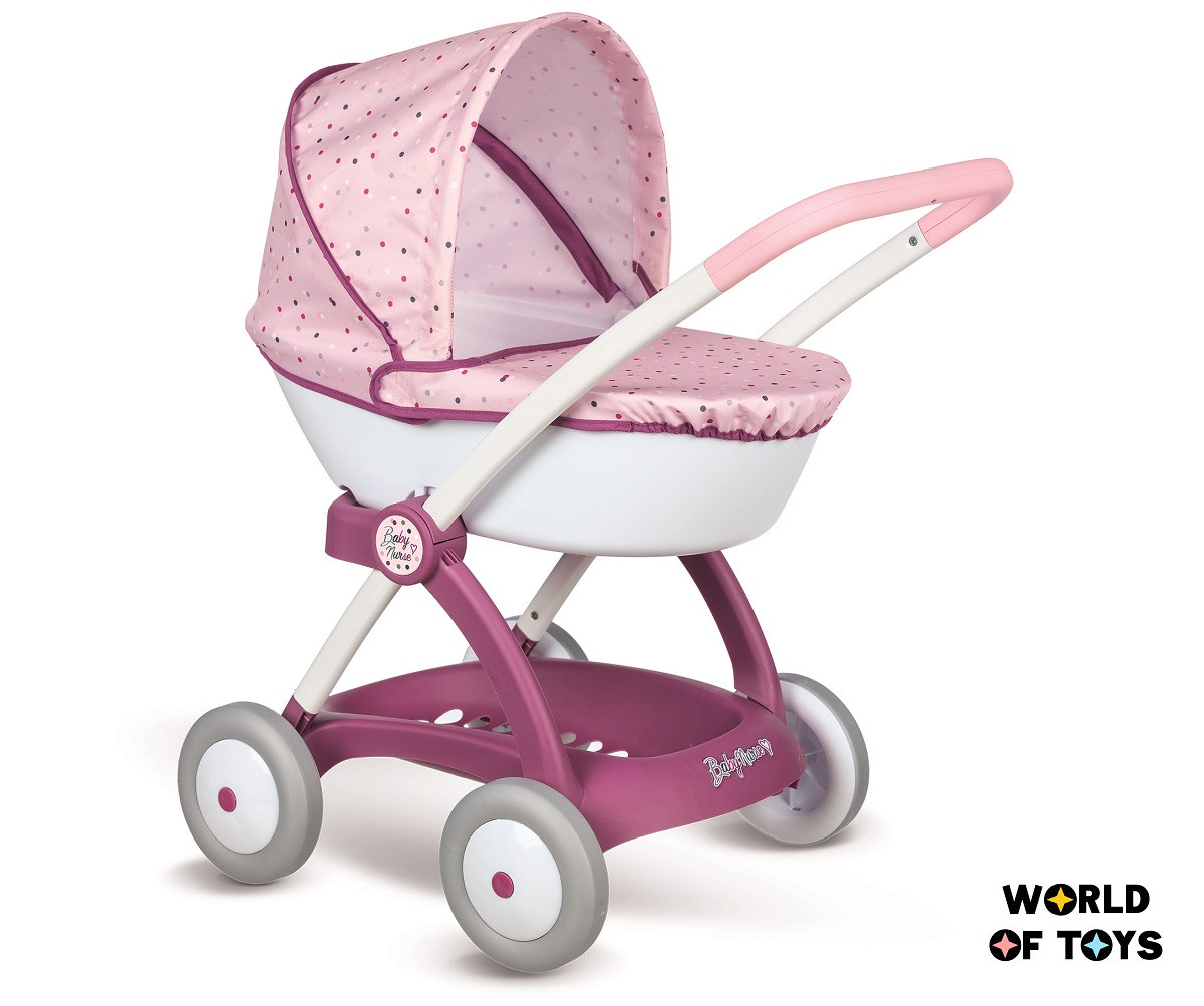 Коляска Smoby Baby Nurse "Прованс. Модерн", люлька з корзиною, 18мiс.+ | 254103