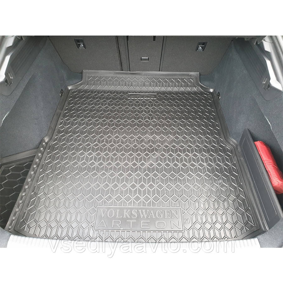 Килимок у багажник Volkswagen Arteon з 2017- ліфтбек фастбек (Avto-Gumm) пластик+гума, фото 1