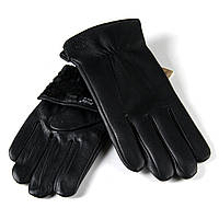 Перчатка Мужская кожа -олень Paidi 210-5 black плюш Мужские кожаные перчатки оптом