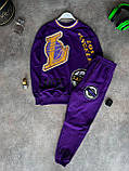 Чоловічий спортивний костюм M1155 фіолетовий S, M, фото 5