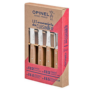 Набір кухонних ножів Opinel  Les Essentials Natural / Опінель 001300 (Франція)