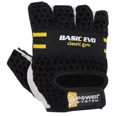 Перчатки для фитнеса Power System Basic EVO PS-2100 S Black Yellow Line (PS_2100E_S_Black/Yellow)