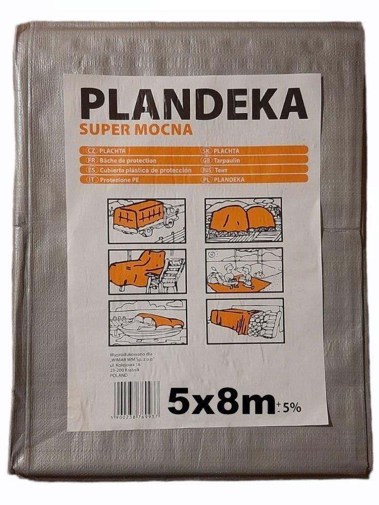 Тент Пландека Тарпаулін 5x8 Super Mocna захисний (160g\m2 (Wimar) Польща