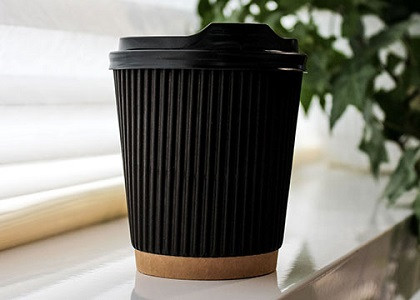 одноразові стакани для кави гофровані