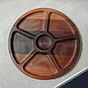 Дошка для подачі страв 30 см кругла на 6 секцій, фото 9