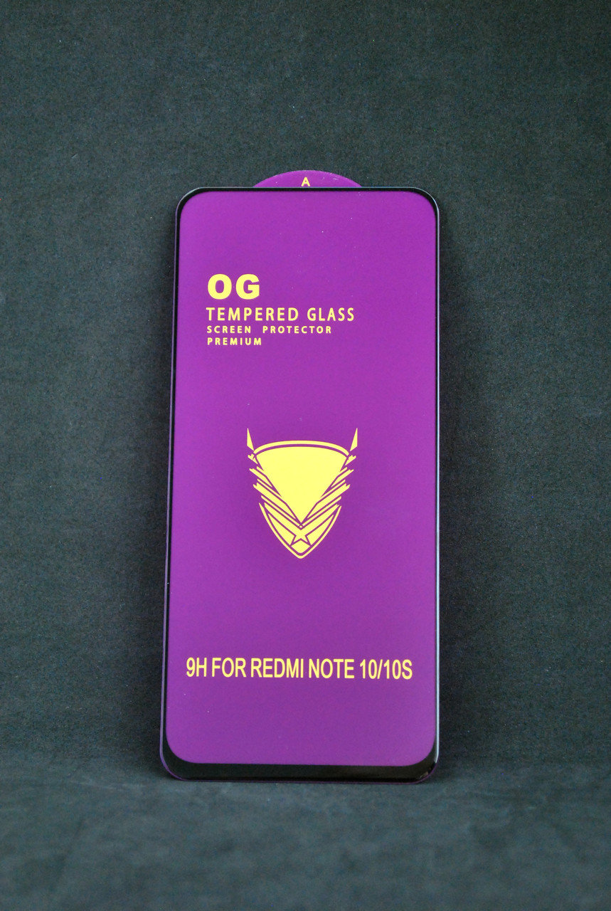 Захисне скло Xiaomi Redmi Note 10/10s Golden Armor Big Curve Black (тех. пак.)