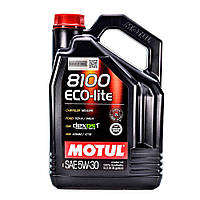 Масло моторное синтетическое 5л 5W-30 8100 ECO-lite MOTUL (BYD Амулет) 839551-MOTUL