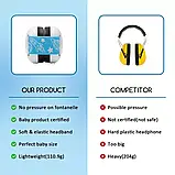 Дитячі протишумні навушники Baby Earmuffs/навушники для дітей від 2 до 24 місяців Блакитний, фото 5
