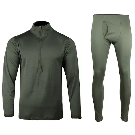 Флісова термобілизна Mil-Tec Thermofleece Underwear gen. III Level 2 - Olive -11222001 S, фото 1