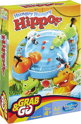Настольная игра Hugry Hungry Hippos (Голодные бегемотики), фото 1