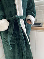 Тёплый мужской махровый халат с капюшоном М L, XL, XXL,XXXL