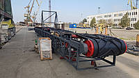Конвейер ленточный L-20м B-1000мм для погрузки барж в порту производительностью 200-250т/ч