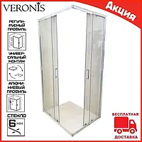 Душевая кабина прямоугольная 120х100 см Veronis Flex-7-15. Душевые кабины 120 на 100 см