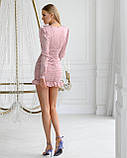 Жіноча міні-сукня зі стильним драпіруванням Люкс (різні кольори) XS S M L, фото 6