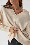В'язаний жіночий пуловер, фото 4
