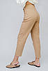 Жіночі класичні штани з високою посадкою кемел 5113 (2000000078717), фото 2