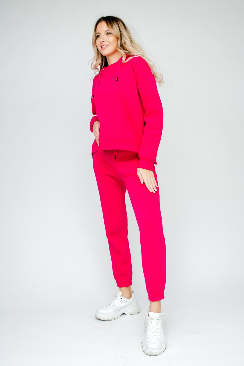 Костюм спортивний утеплений фуксія, жіночий спортивний костюм 3568 (2000000086392), фото 1
