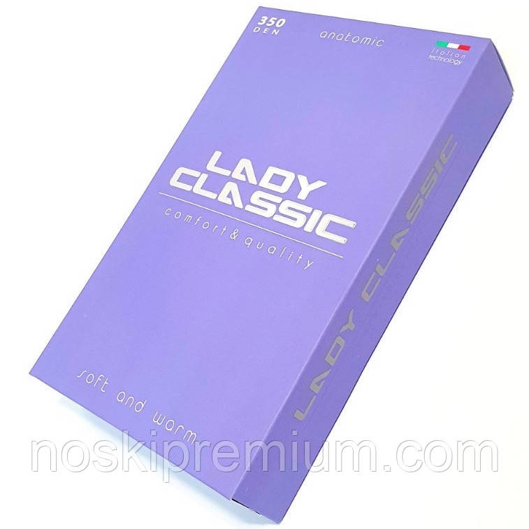 Колготки жіночі бавовна Lady Classic Cotton 350 Den, арт.8В-26, 6 розмір, чорні, 04185, фото 1