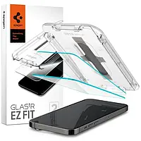 Защитное стекло Spigen GlasTR EZ FIT для iPhone 14 Pro Max ( 2 стекла + рамка для поклейки), AGL05202
