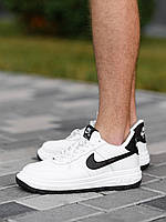 Мужские кроссовки Nike Air Force 1 White Black v2 42 (26.5см)