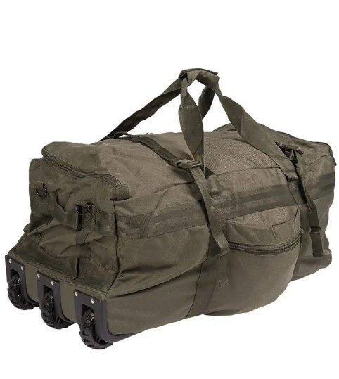 Сумка-рюкзак армійська на колесах 118л. Mil-Tec 13854001 Олива
