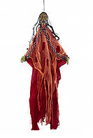 Призрак в цепях - страшная кукла на Хэллоуин подвесной декор с подсветкой