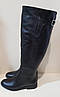 STTOPA демі зима. Висота 50-53 см. Розміри 36-44. Чоботи великих розмірів шкіряні. 243-3644 Чорні, фото 2