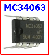 Микросхема MC34063 ШИМ PWM контроллер DIP8