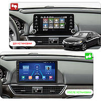Штатна магнітола 9" Lesko для Honda Accord X 2017-2020 2/32Gb Wi-Fi GPS Base Хонда 8 шт., фото 3