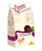 Шоколадні цукерки на стевії "Чорнослив з горіхом", 150г Корисна кондитерська
