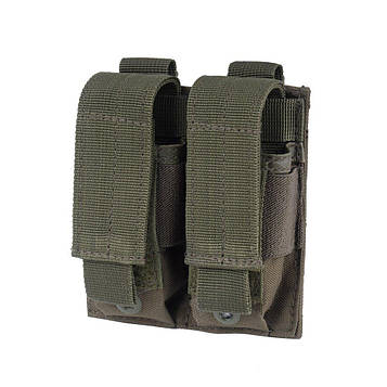 Тактична Сумка/ Підсумок MIL-TEC 13495501 подвійна для пістолетних магазинів Олива peremogaua