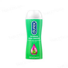 Інтимний гель-змазка Durex Play Massage 2 in 1 with Aloe Vera з алое вера для масажу (лубрикант) 200 мл