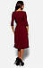 Жіноче плаття-міді, марсала, фото 4