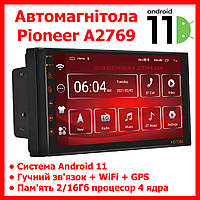 Автомагнітола 2 DIN Pioneer A2769 HD7088 216 Гб Android 11 + 3D-екран Wi Fi Bluetooth Gps Навігація